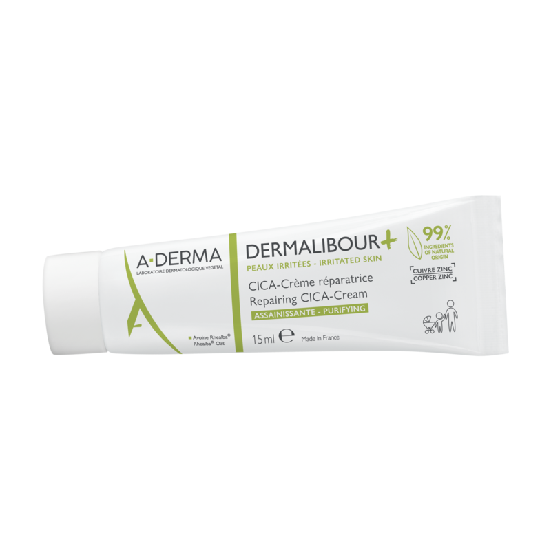 A-Derma Dermalibour+ CICA-Crème réparatrice assainissante 15 ml