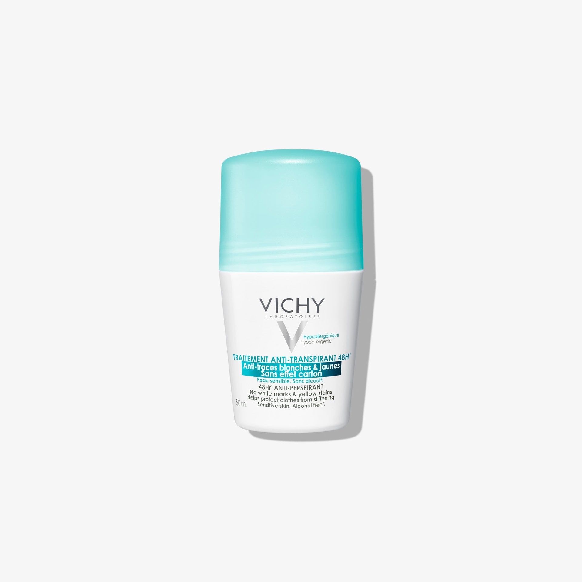 Vichy Traitement Anti-transpirant 48H - Anti-traces - Roll-on 50 ml