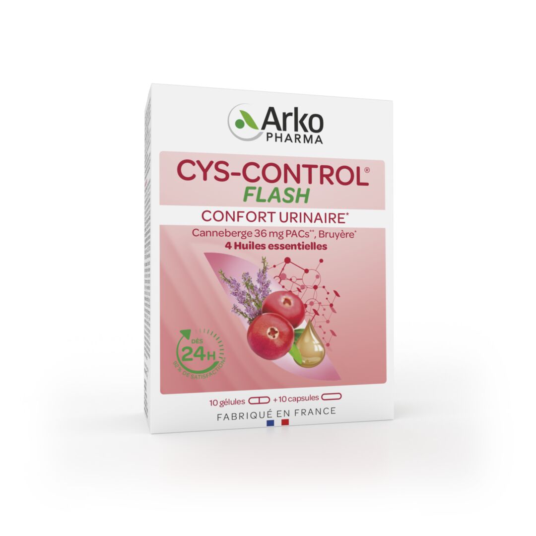 Arkopharma Cys-Control® Flash 10 gélules et 10 capsules
