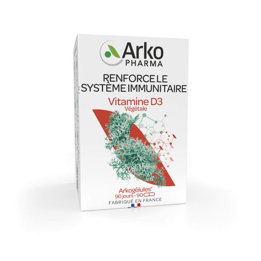 Arkopharma Arkogélules® Vitamine D3 végétale - Anti gaspillage 90 gélules