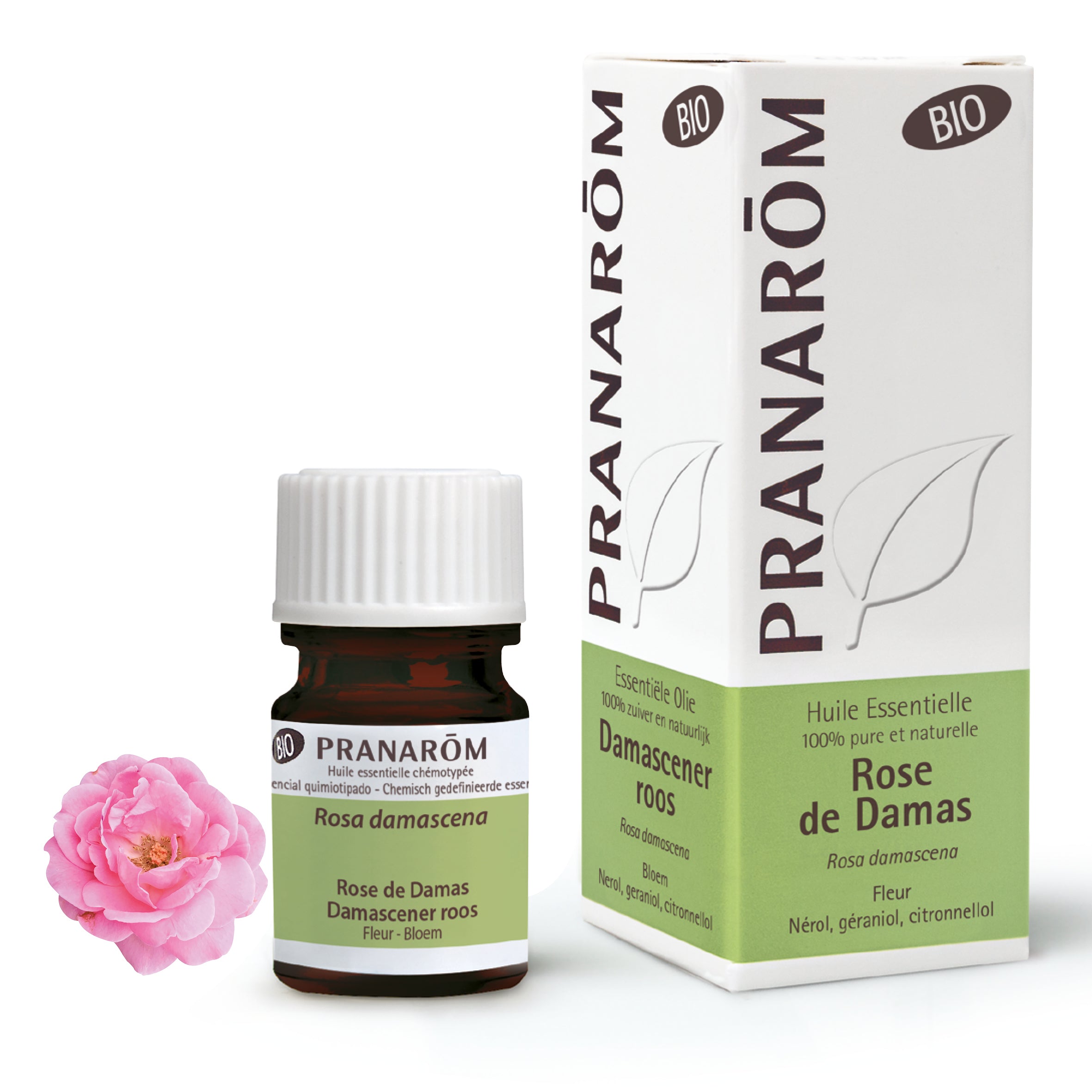 Pranarôm Huile essentielle de Rose de Damas BIO 2 ml
