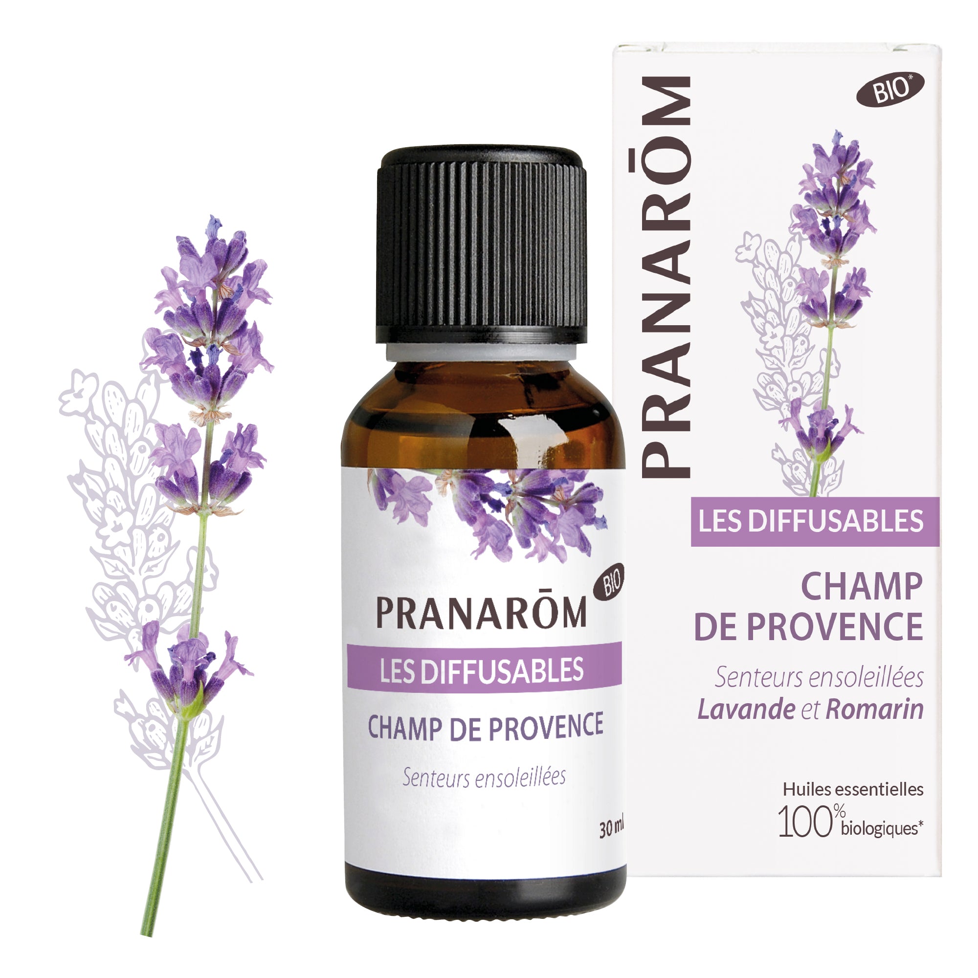 Pranarôm Diffusable Champ de Provence BIO 30 ml
