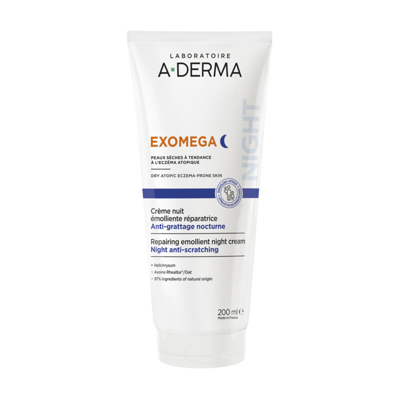 A-Derma Exomega Crème nuit émolliente réparatrice 200 ml