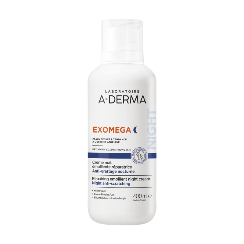 A-Derma Exomega Crème nuit émolliente réparatrice 400 ml