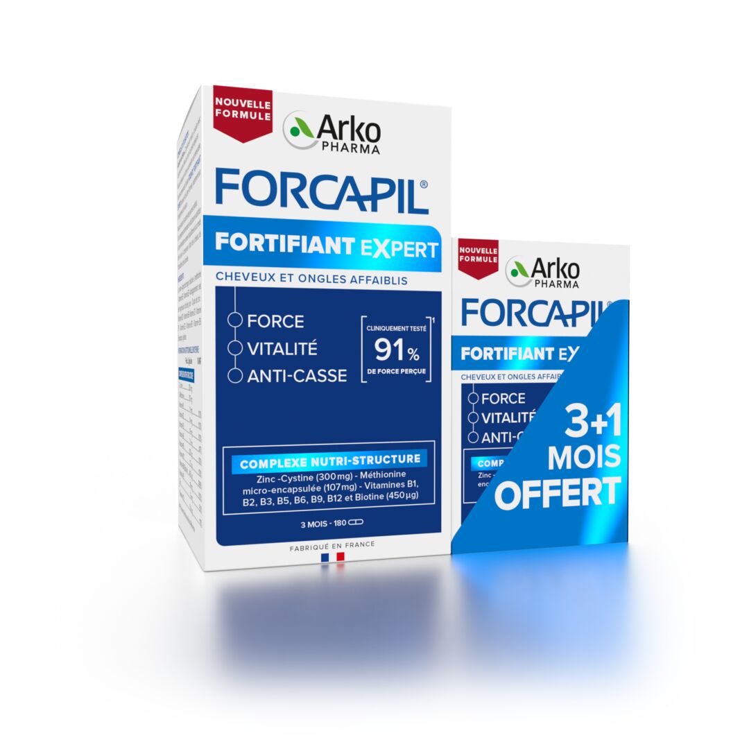 Arkopharma Forcapil® Fortifiant Expert - 3 mois + 1 mois OFFERT