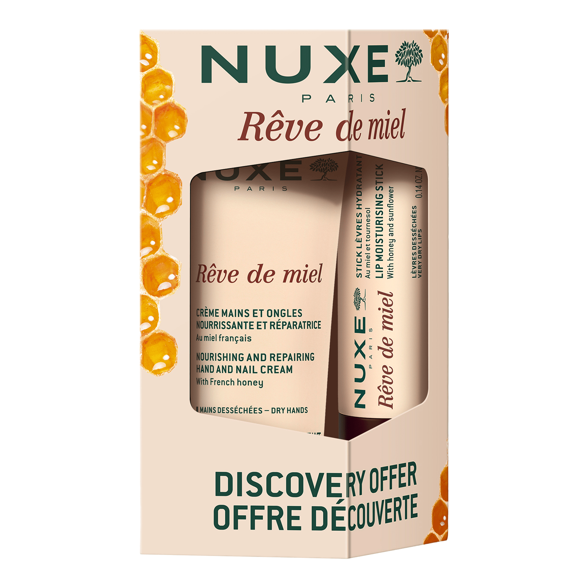 Nuxe Rêve de Miel - Offre découverte mains et lèvres