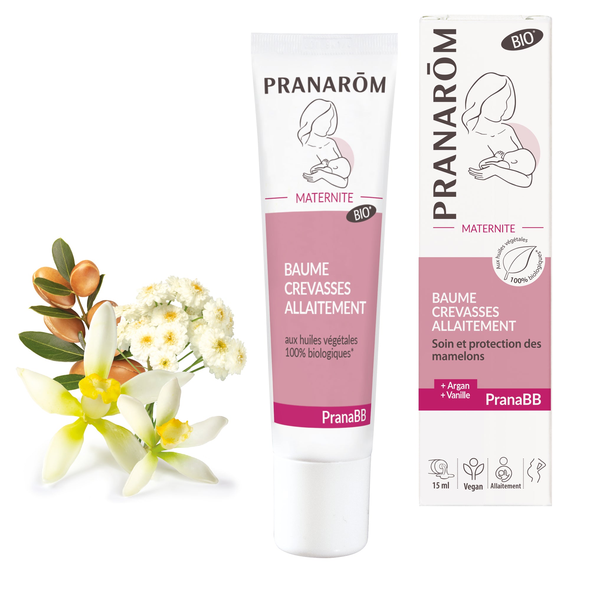 Pranarôm Baume Crevasses allaitement BIO 15 ml