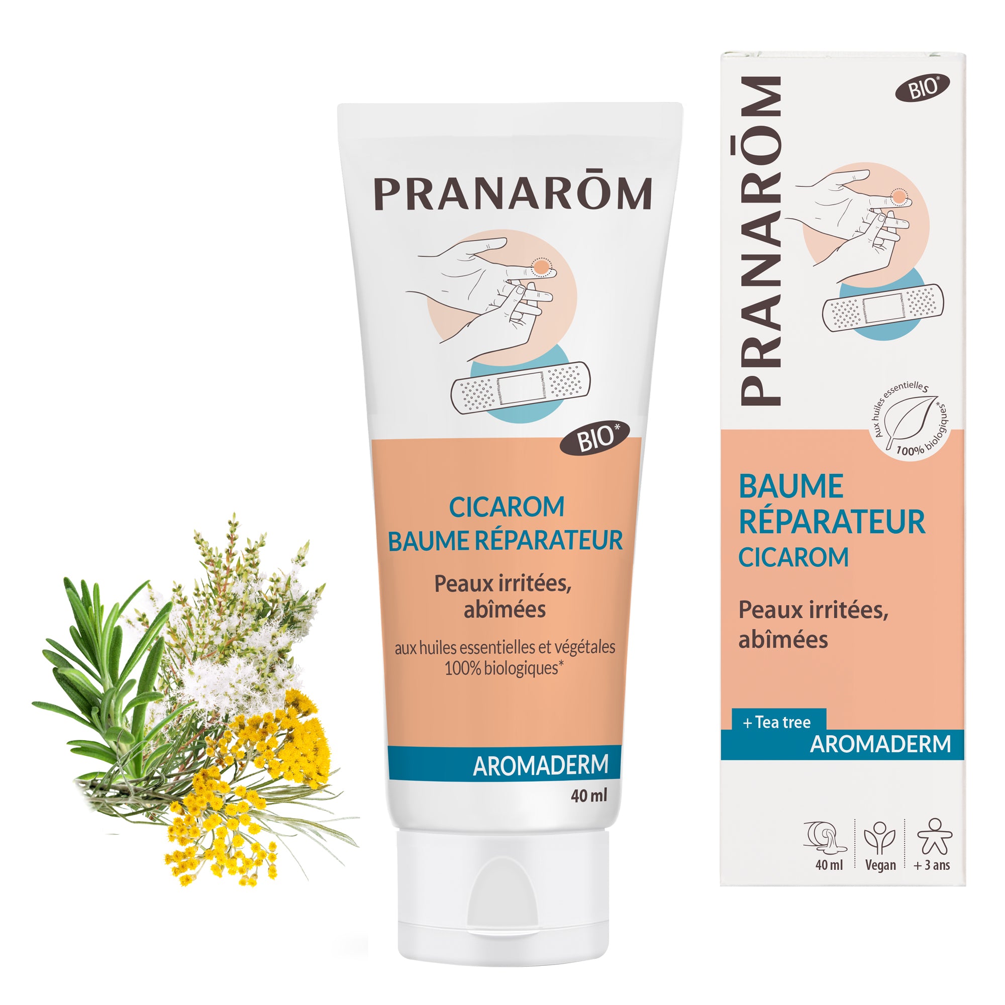 Pranarôm Baume réparateur BIO 40 ml