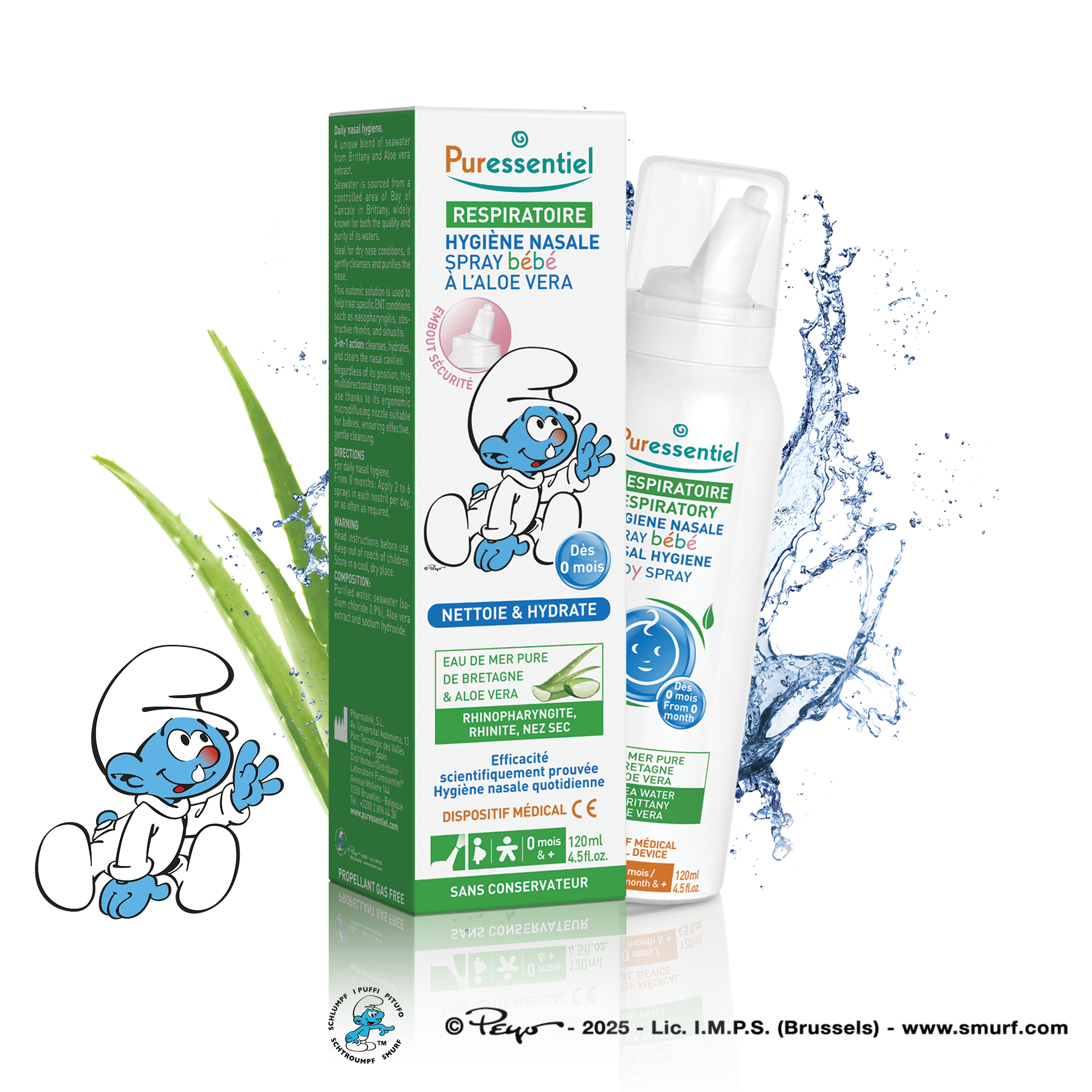 Puressentiel Spray hygiène nasale Bébé 120 ml