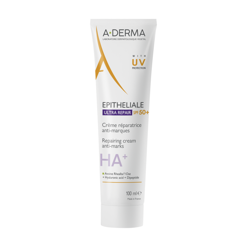 A-Derma Epitheliale Ultra Repair Crème réparatrice anti-marques SPF50+ 100 ml