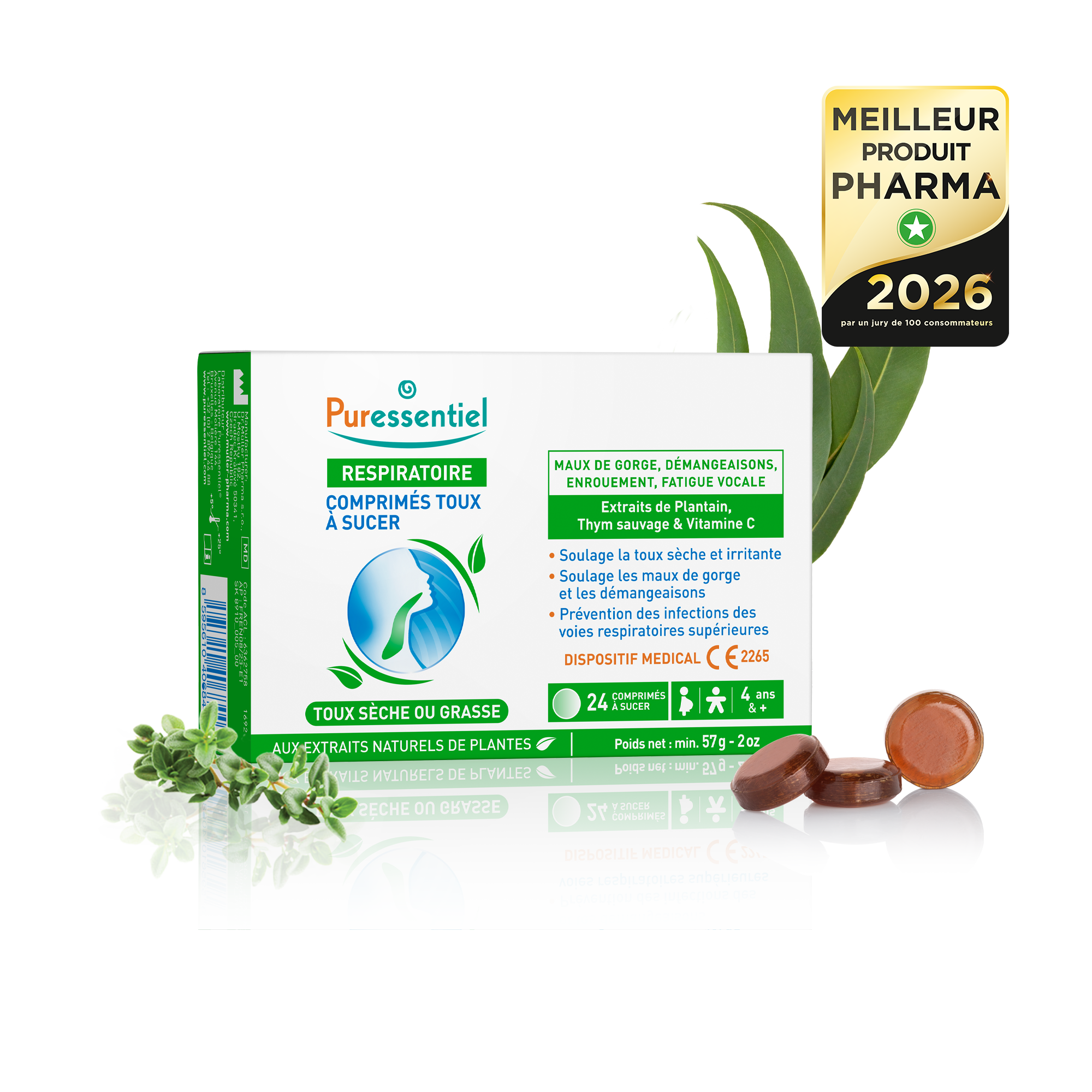 Puressentiel Comprimés toux à sucer 24 comprimés