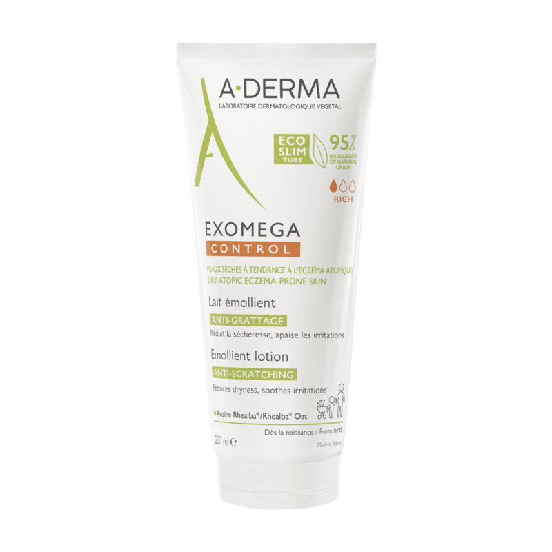 A-Derma Exomega Control Lait émollient anti-démangeaisons 200 ml