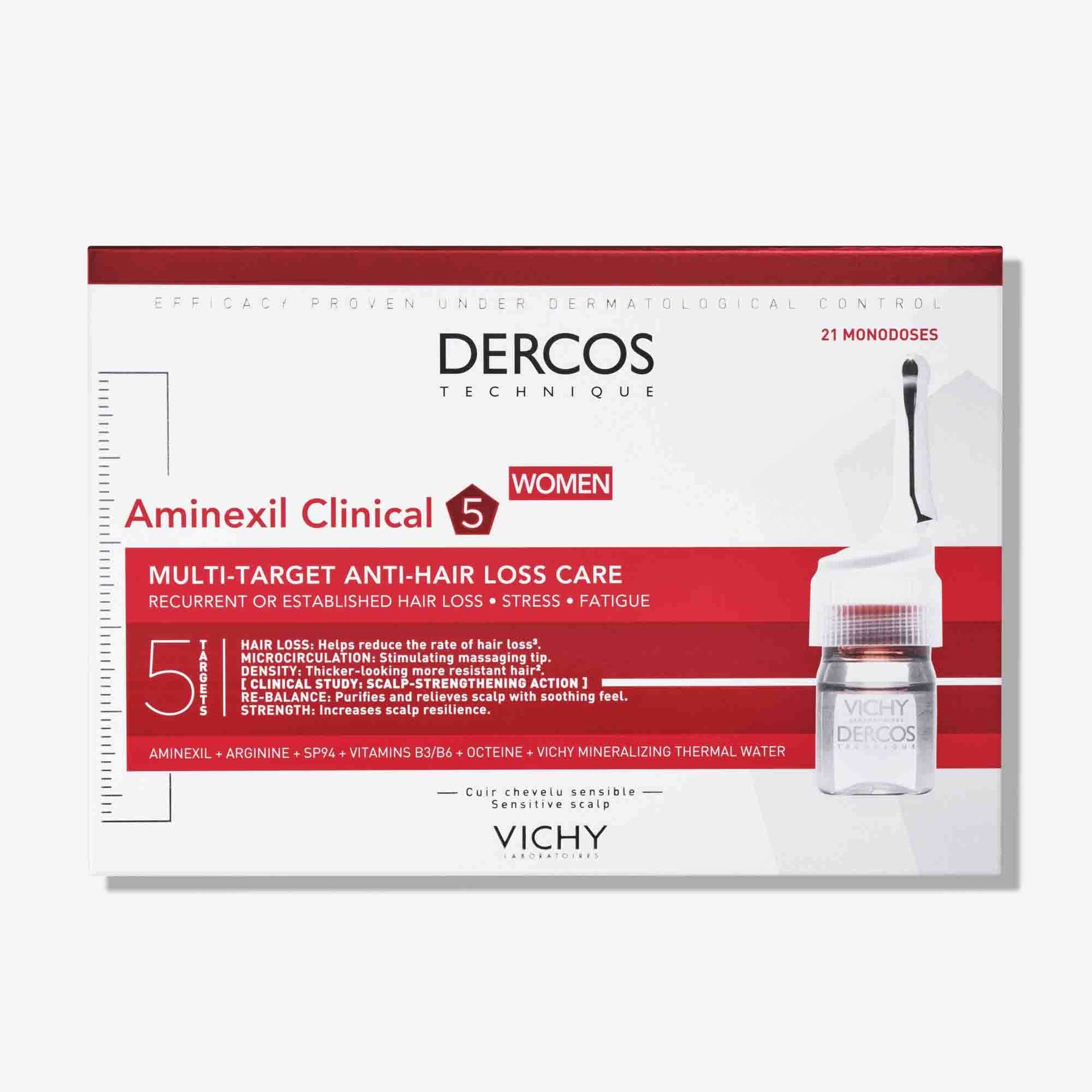 Vichy Dercos Dercos Aminexil Clinical 5 - Femmes 6 ml x21 monodoses
