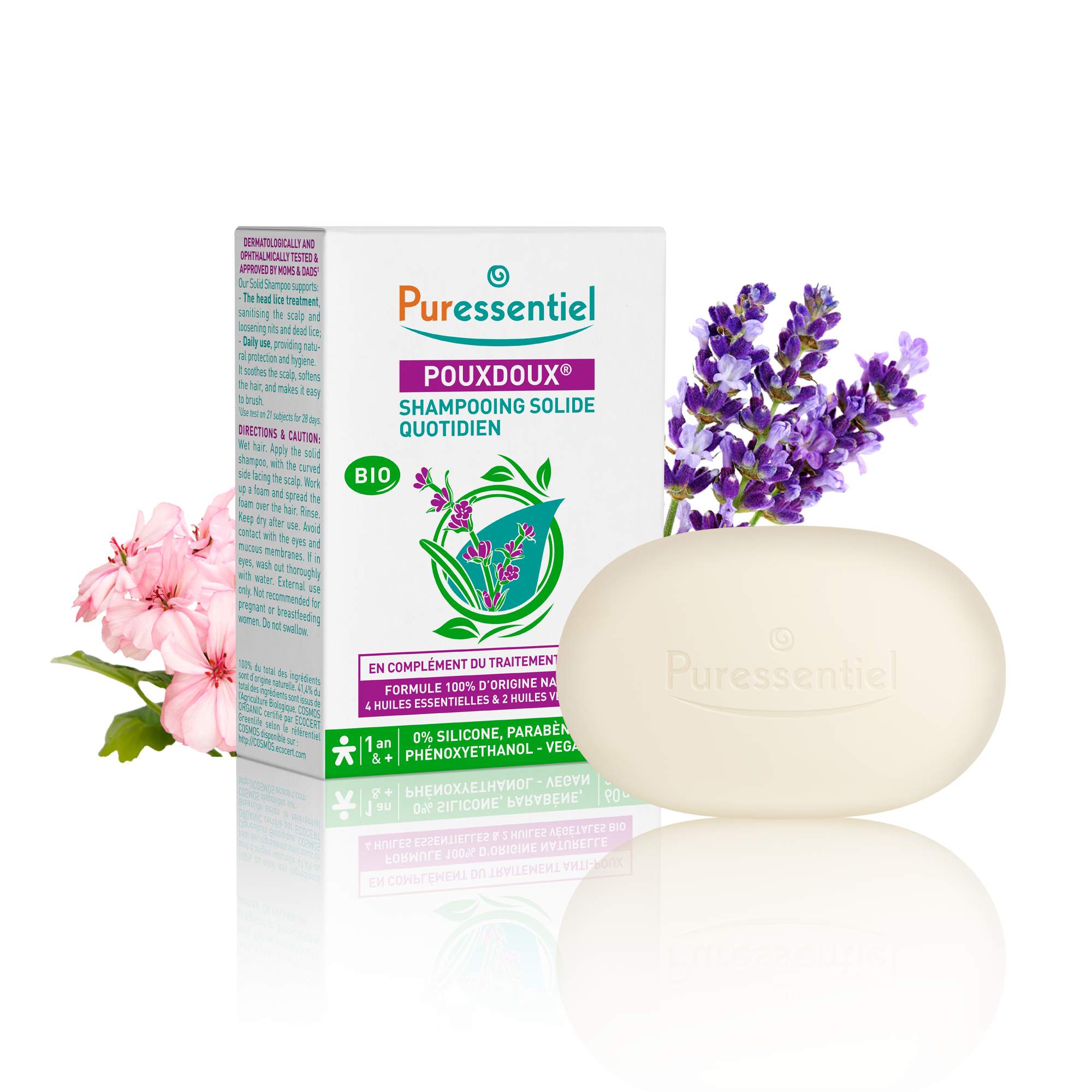Puressentiel Shampooing solide quotidien Pouxdoux® 60 g