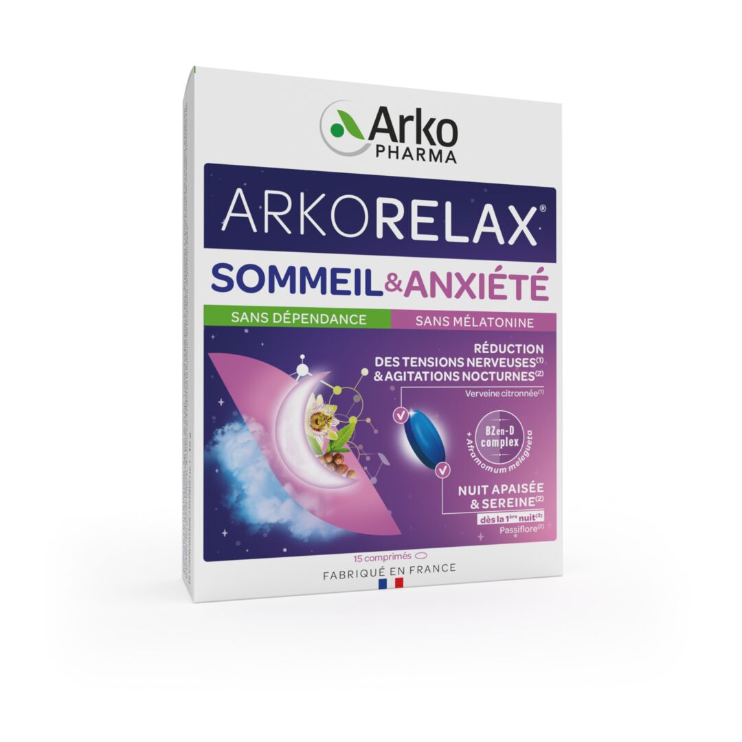 Arkopharma Arkorelax® Sommeil & Anxiété 15 comprimés
