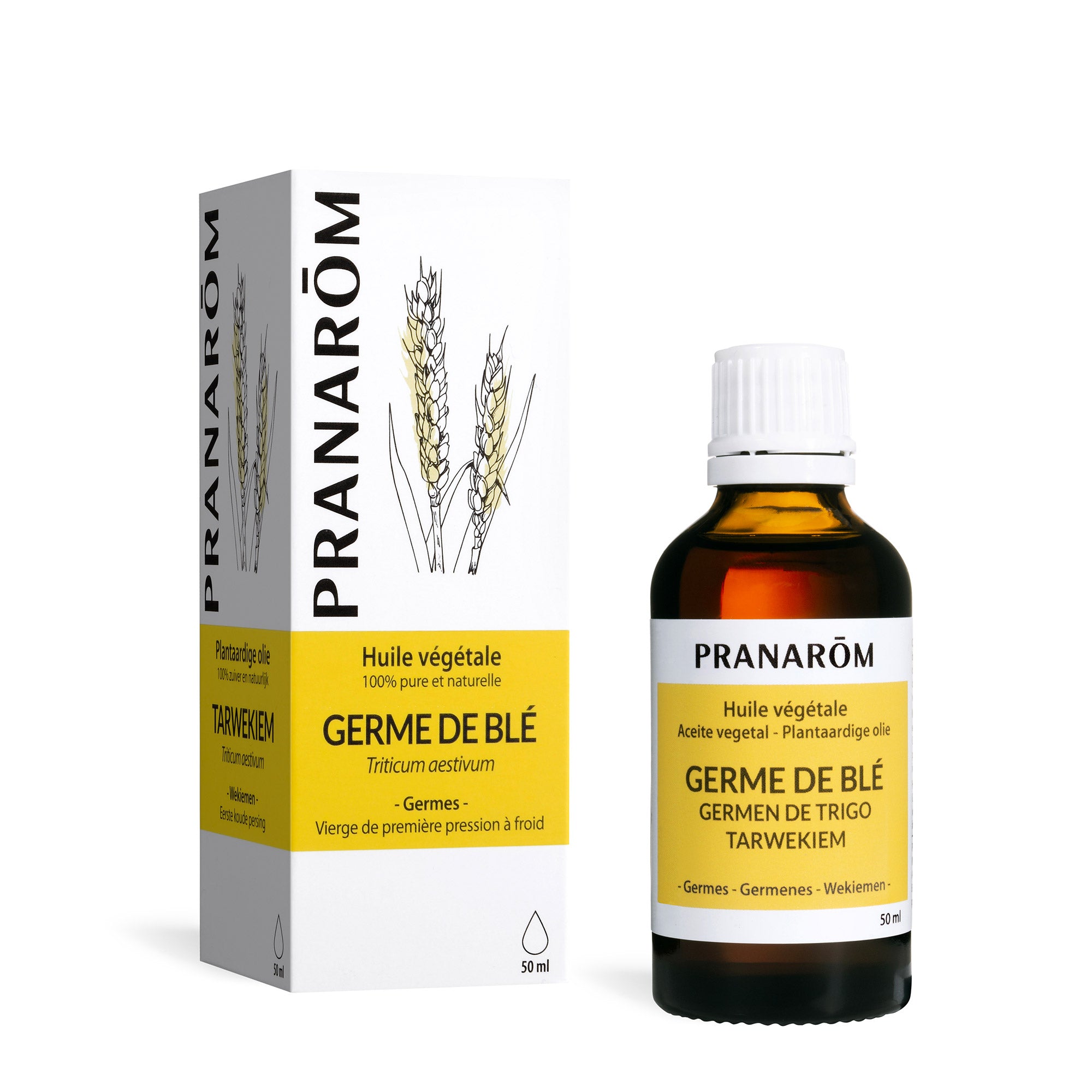 Pranarôm Huile végétale de Germe de blé 50 ml