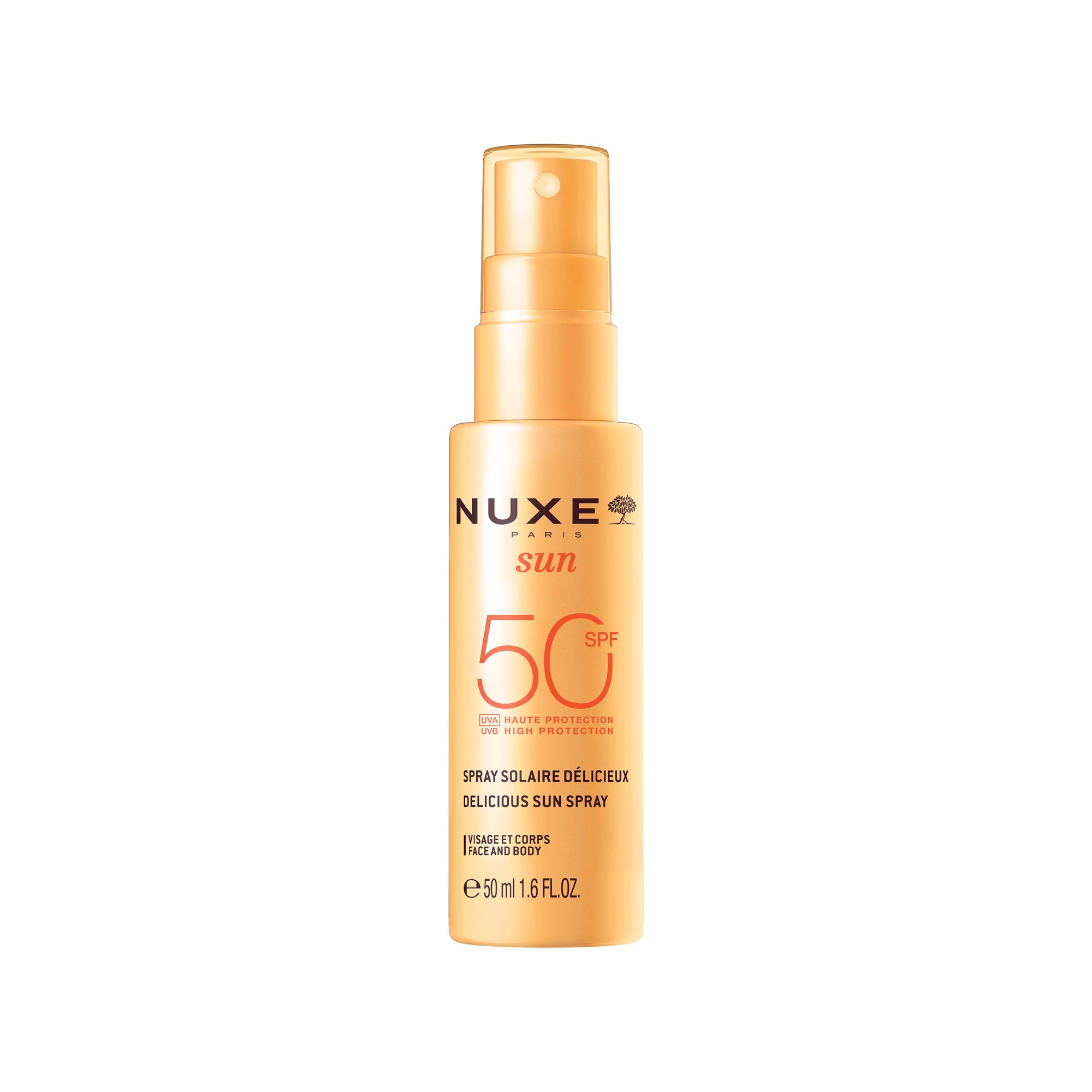 Nuxe Spray Solaire Délicieux Haute Protection SPF50 visage et corps 50 ml