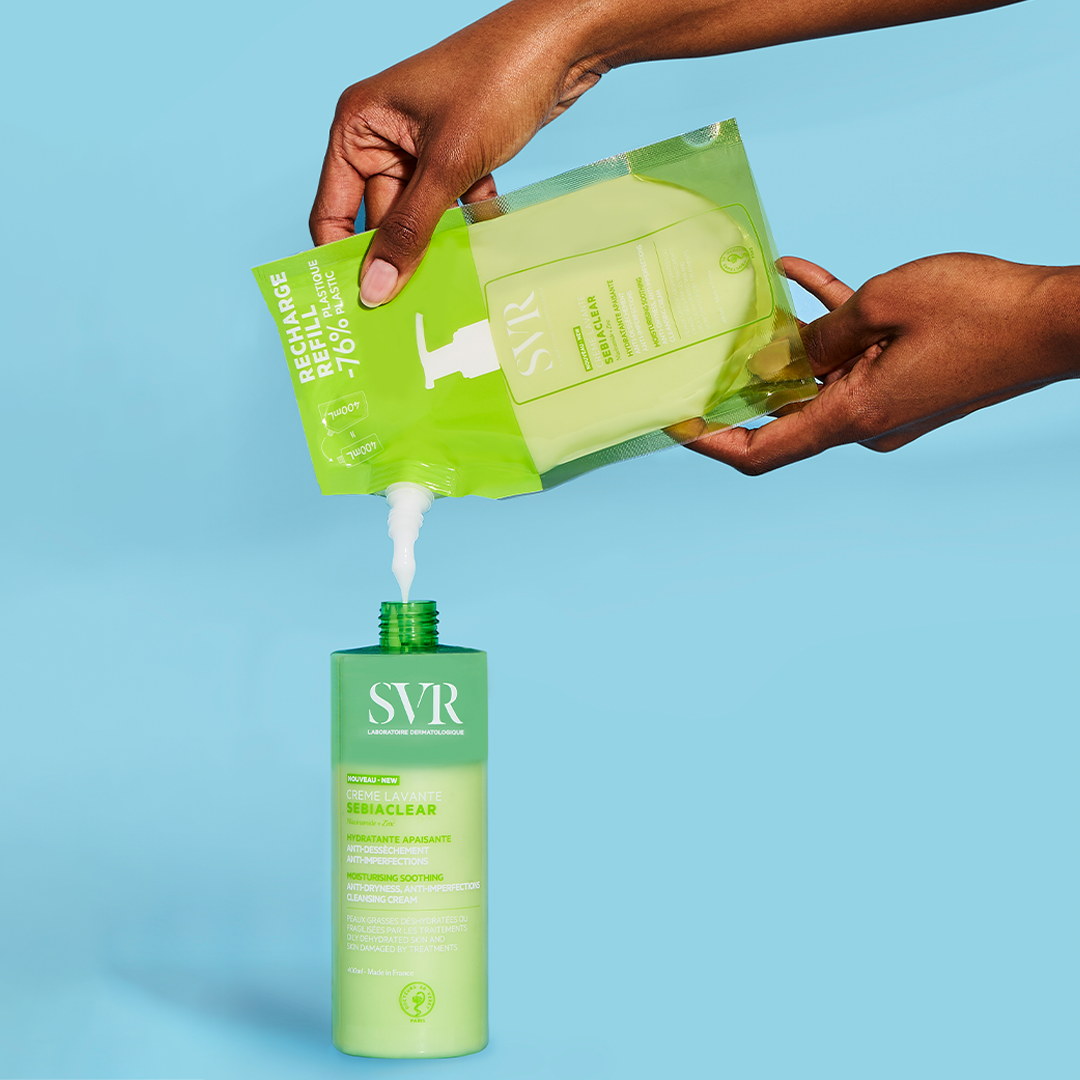 SVR Sebiaclear Crème Lavante 400ml éco-recharge