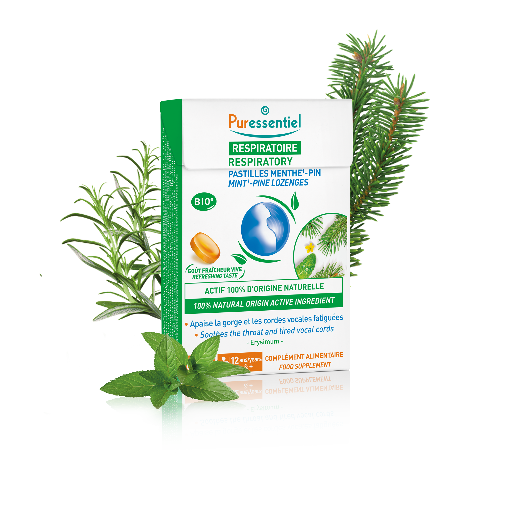 Puressentiel Pastilles Respiratoire menthe-pin 20 pastilles