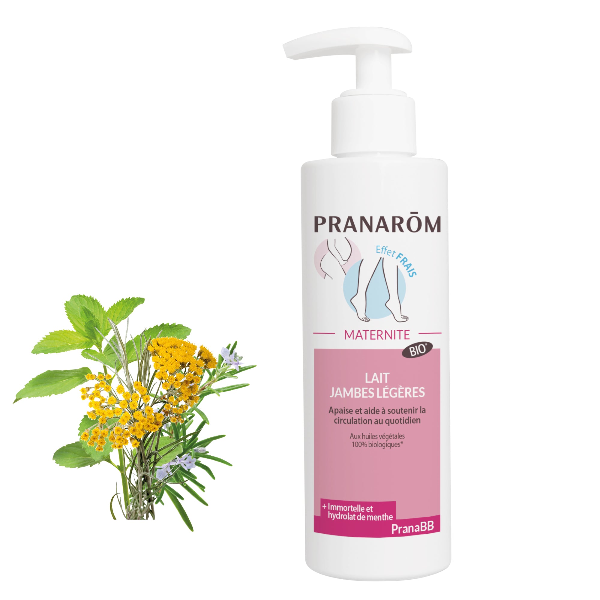 Pranarôm Lait jambes légères BIO 200 ml