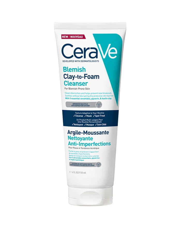 CeraVe Argile Moussante Nettoyante Anti-Imperfections 118 ml
