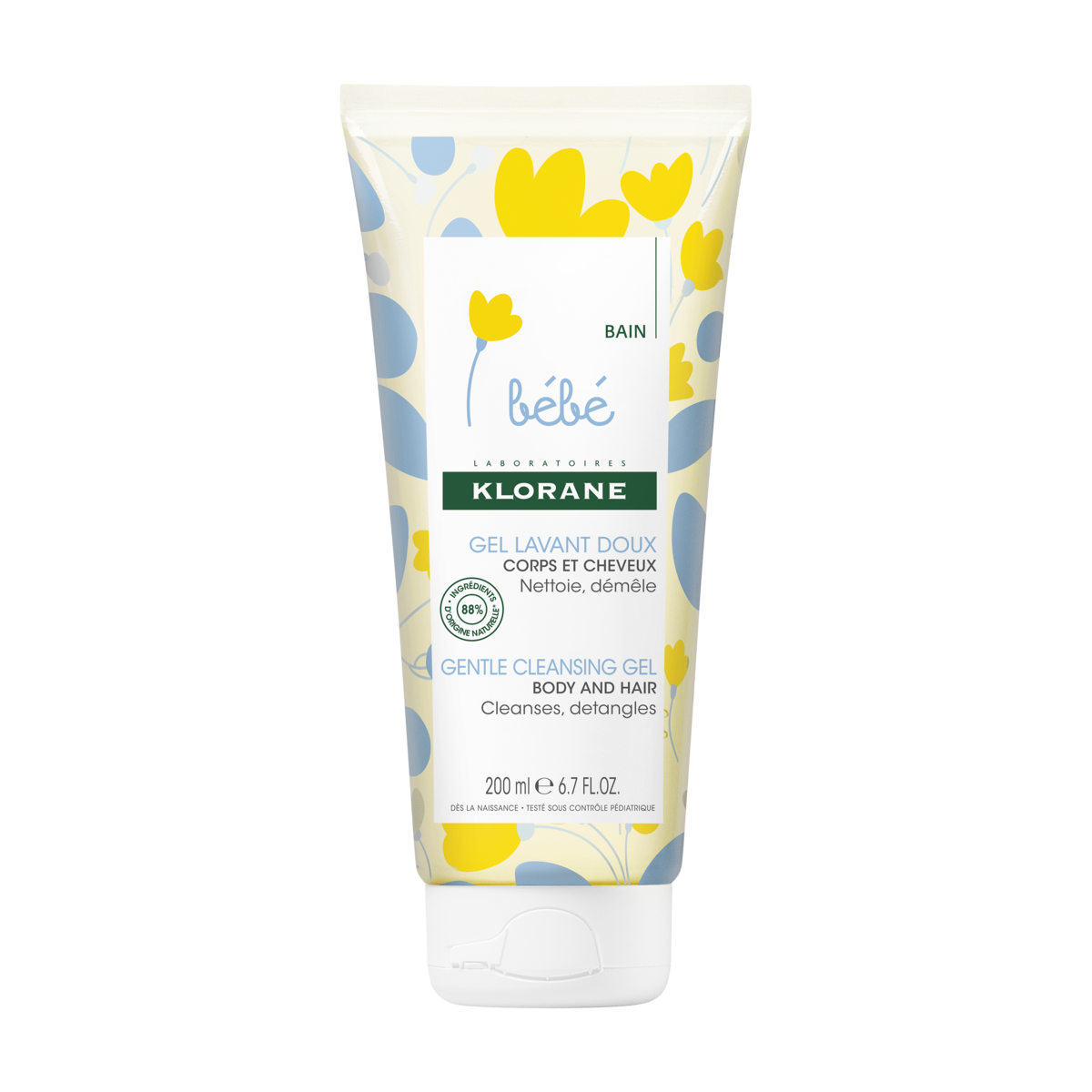 Klorane Gel lavant doux 200 ml