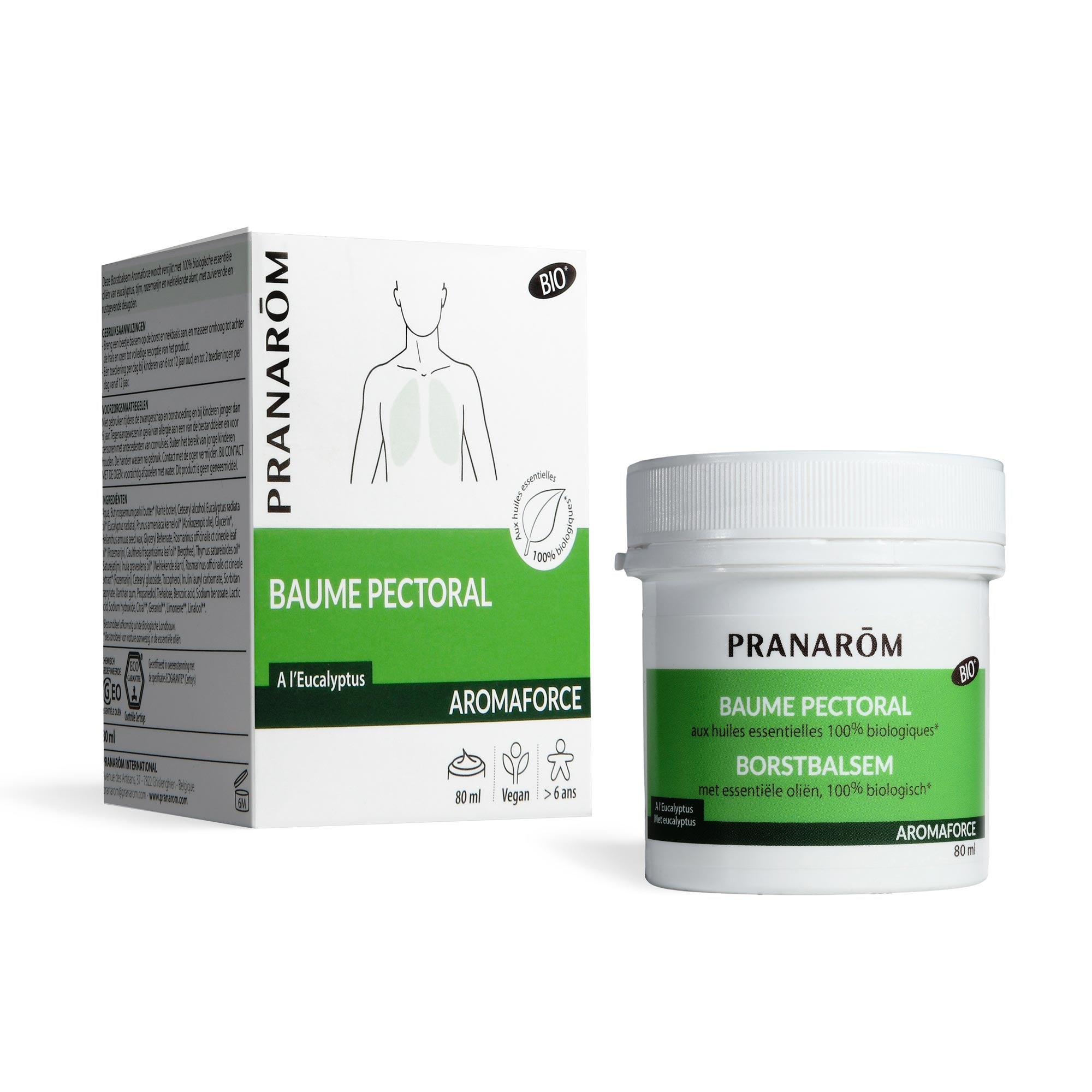Pranarôm Baume pectoral BIO 80 ml