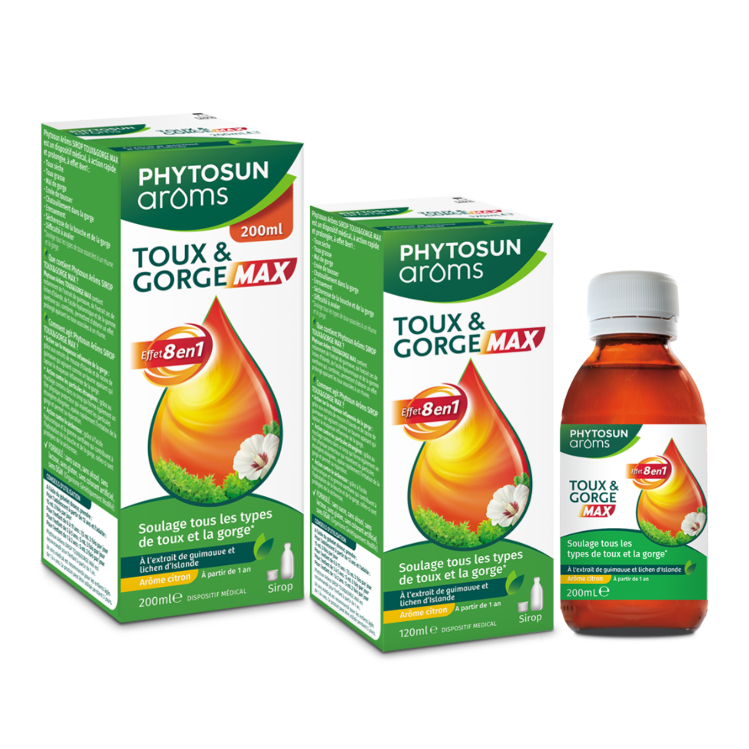 Phytosun Arôms Sirop toux & gorge MAX 120 ml