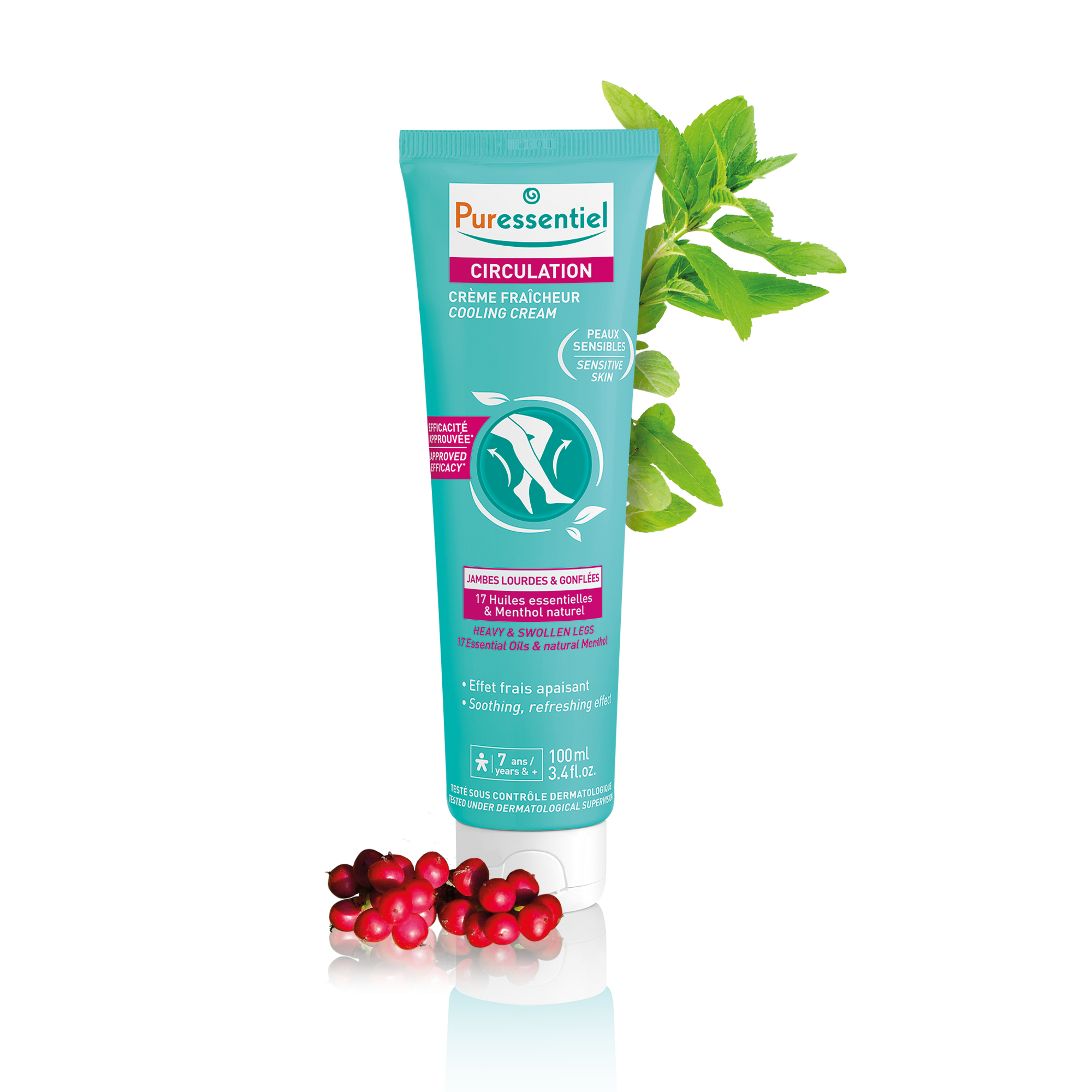Puressentiel Crème fraîcheur hydratante Circulation 100 ml