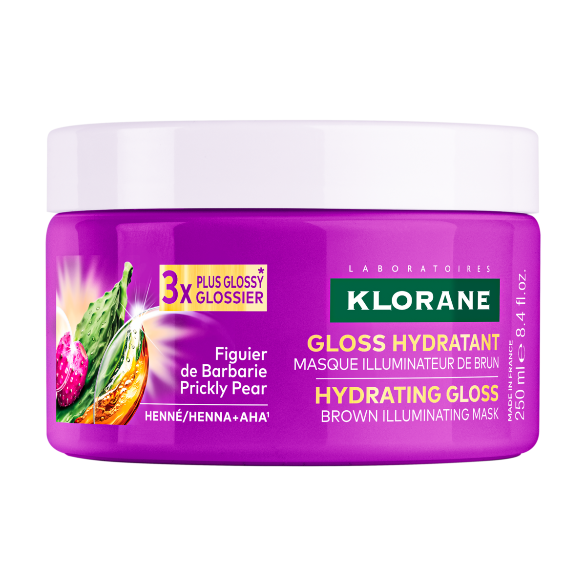 Klorane Gloss hydratant Masque illuminateur de brun 250 ml