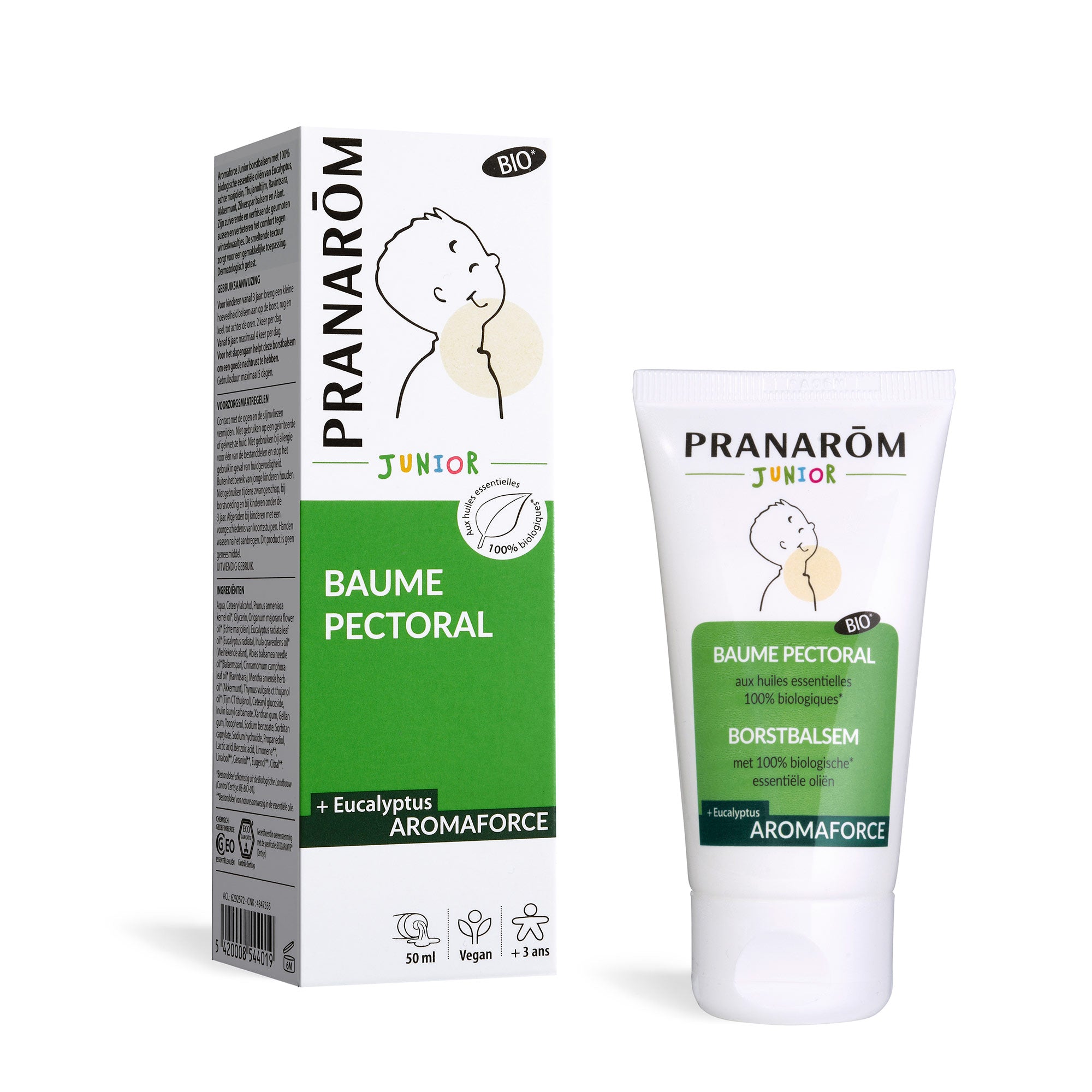 Pranarôm Baume pectoral pour enfants BIO 50 ml