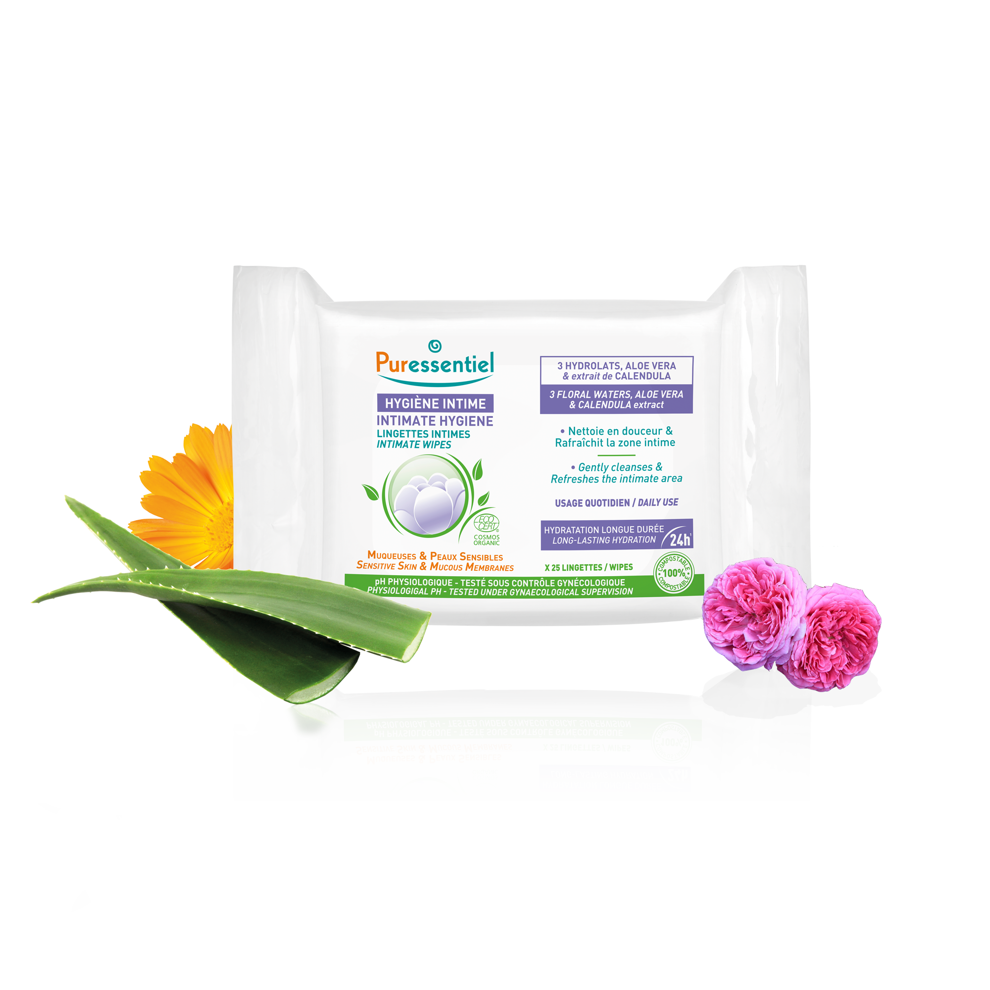 Puressentiel Lingettes intimes 25 Lingettes