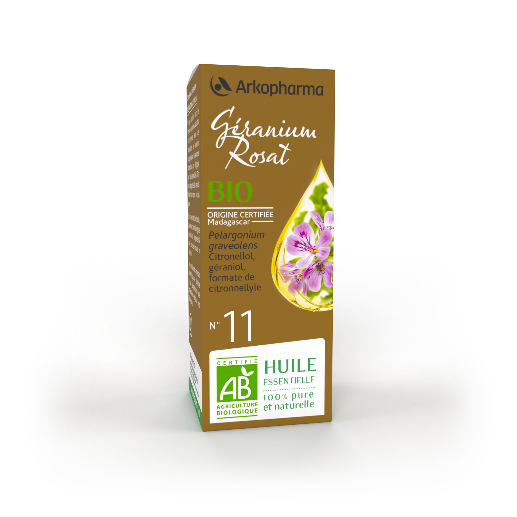Arkopharma Huile essentielle de Géranium Rosat BIO 5 ml