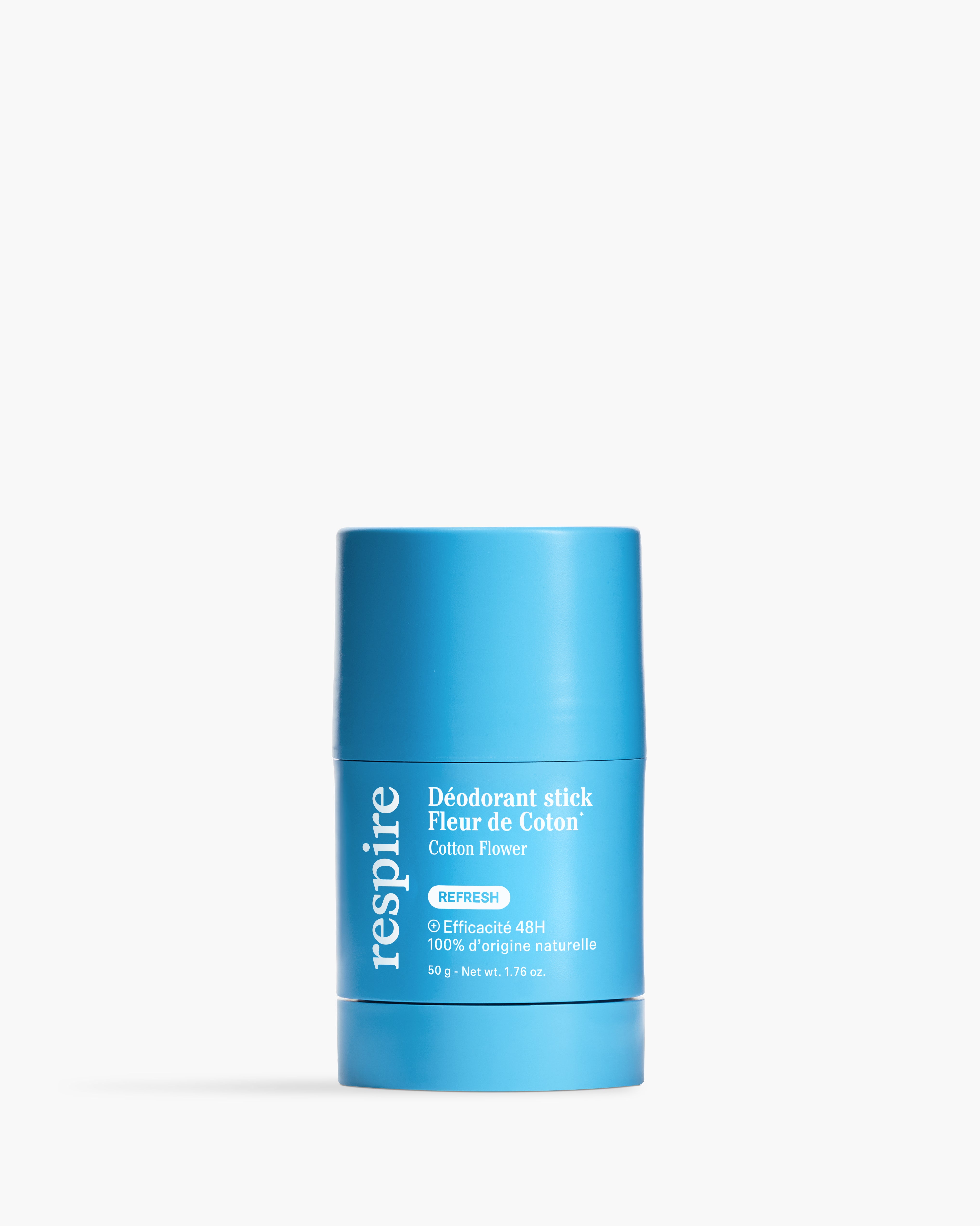 Respire Déodorant stick rechargeable Fleur de coton 50 g
