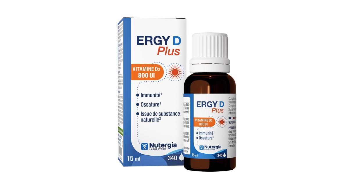 Nutergia Ergy D Plus 340 gouttes