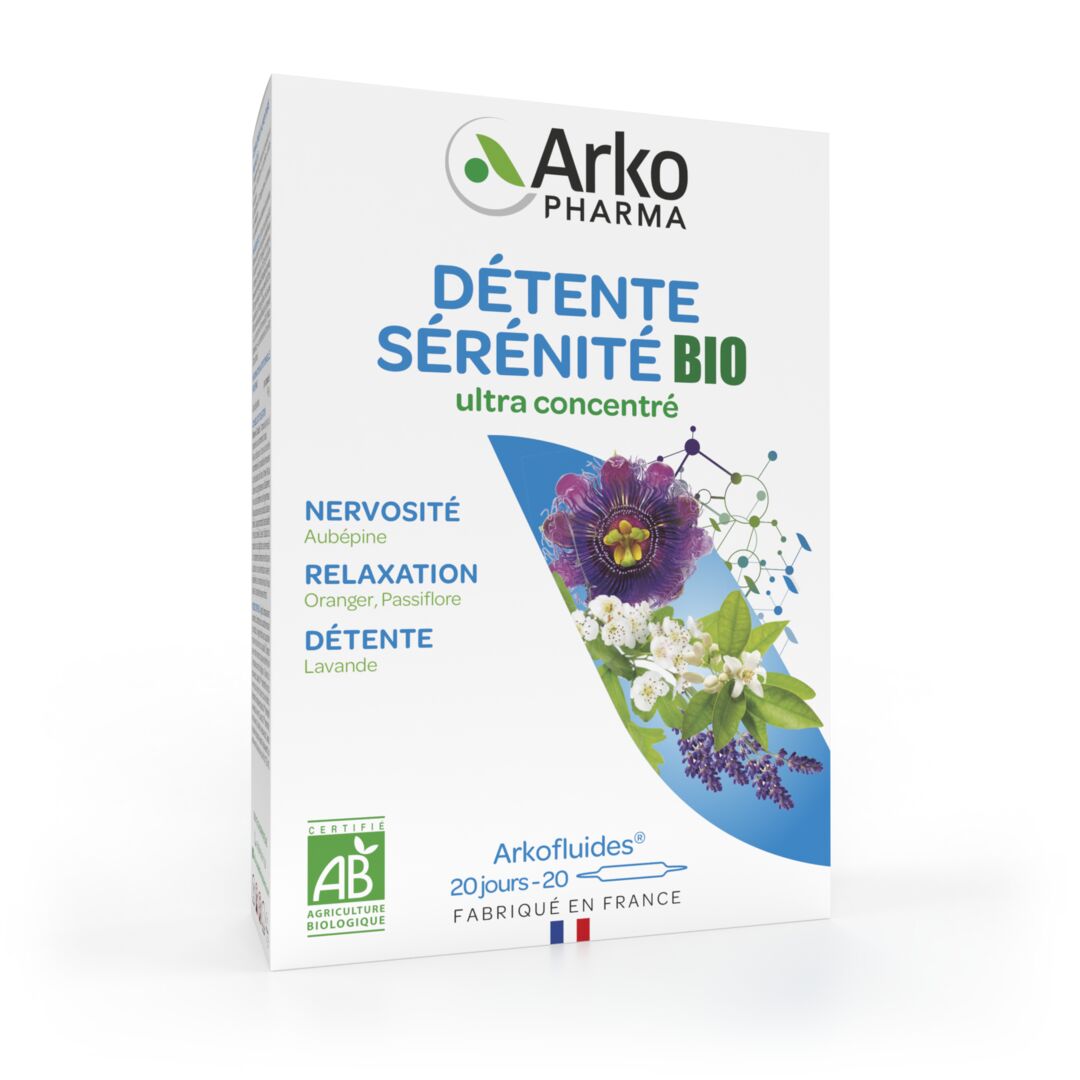 Arkopharma Arkofluides® BIO Détente – Sérénité 20 ampoules