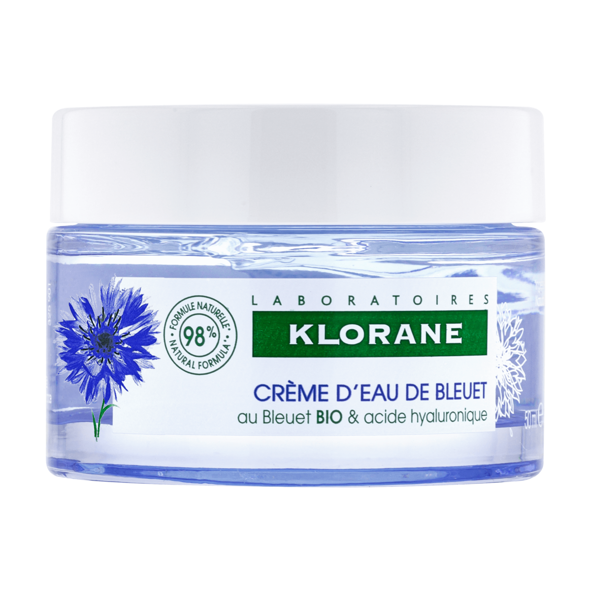 Klorane Crème d’Eau au Bleuet BIO 50 ml