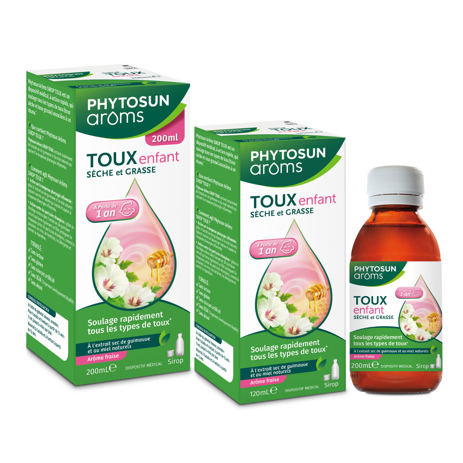 Phytosun Arôms Sirop toux enfant sèche et grasse 120 ml