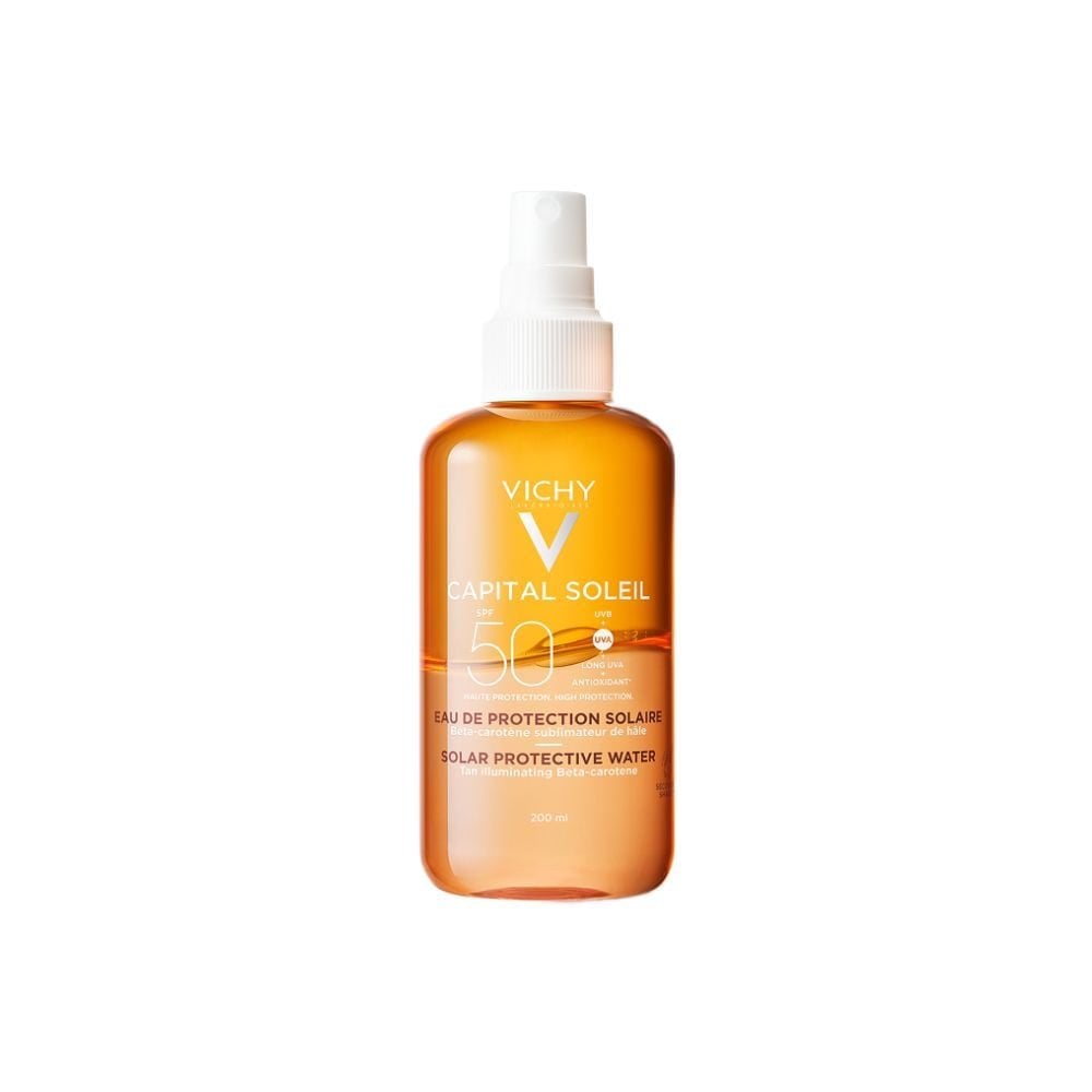 Vichy Capital Soleil Eau de protection solaire SPF 50 - Hâle sublimé 200 ml