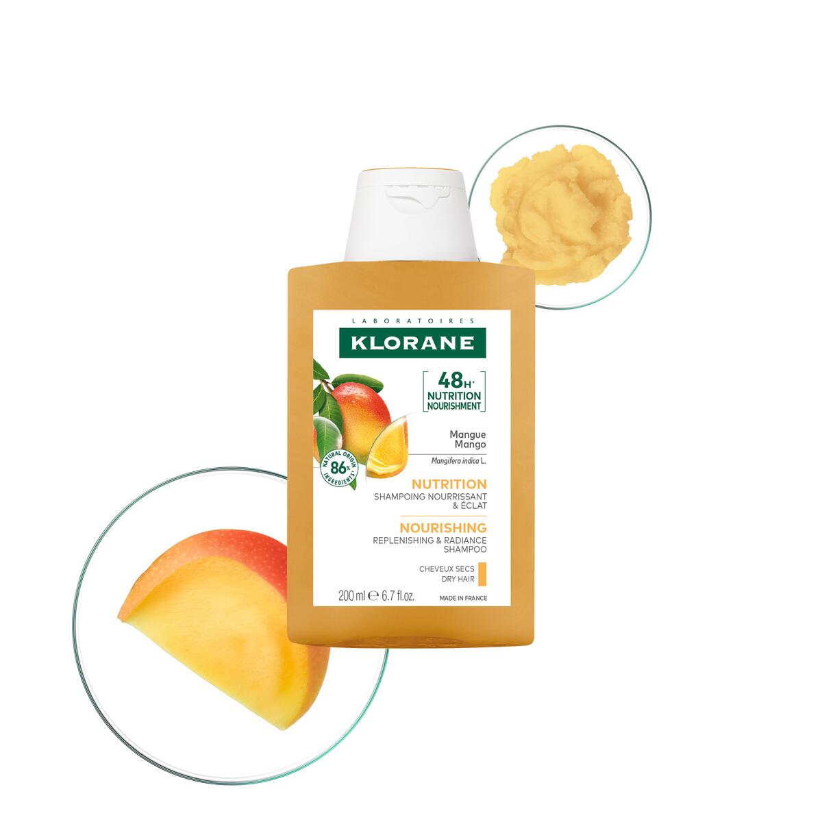Klorane Nutrition Shampoing nourrissant et éclat 200 ml