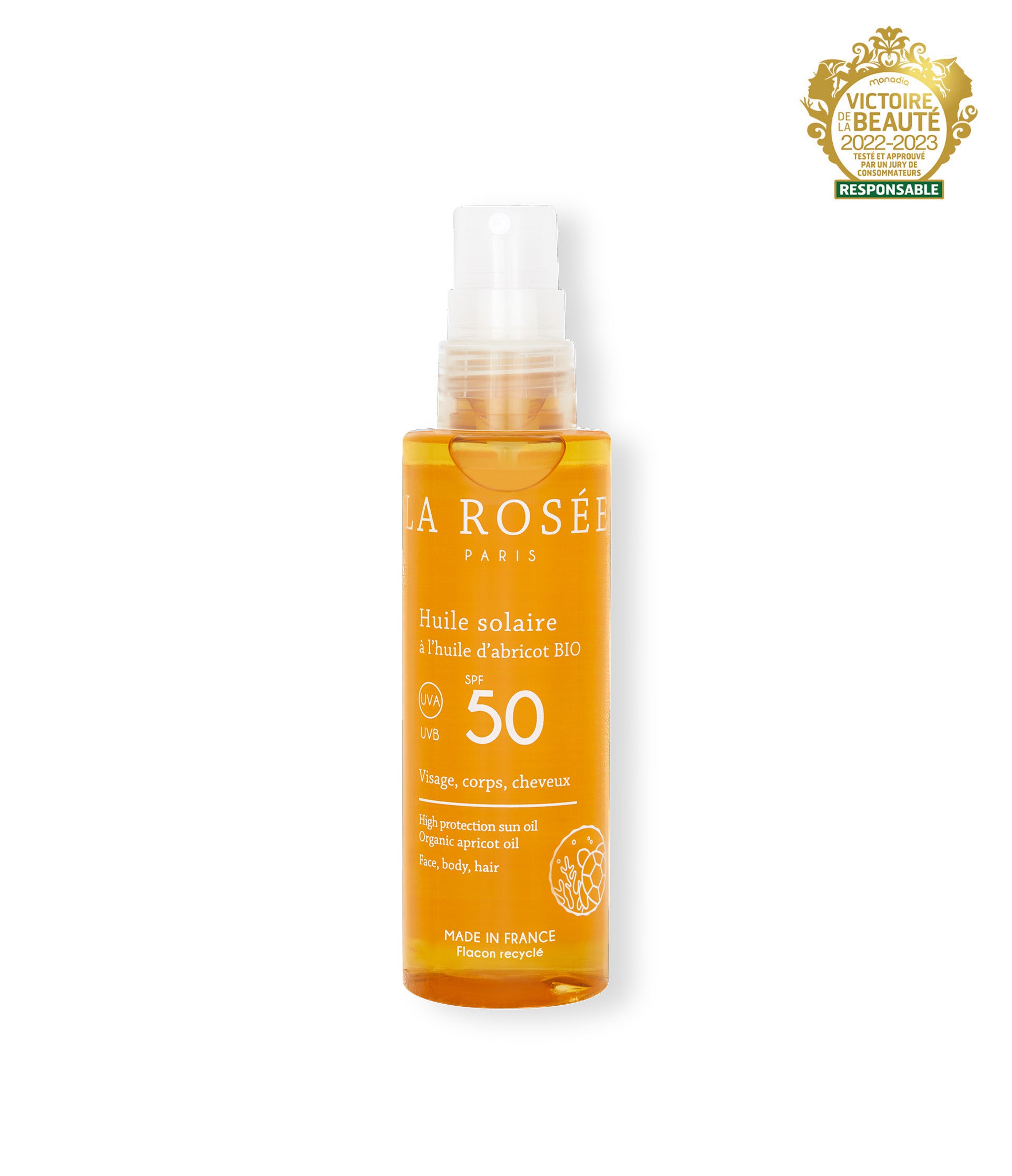 La Rosée Huile solaire SPF 50 150 ml