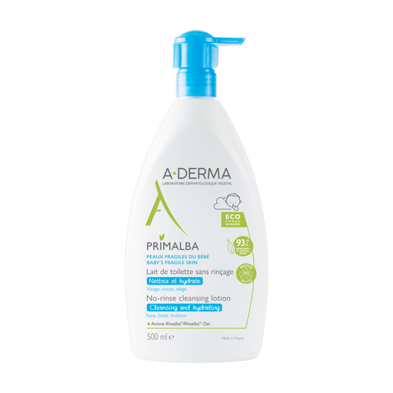 A-Derma Primalba Lait de toilette bébé hydratant 500 ml