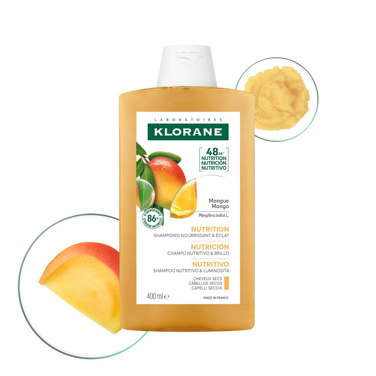 Klorane Nutrition Shampoing nourrissant et éclat 400 ml