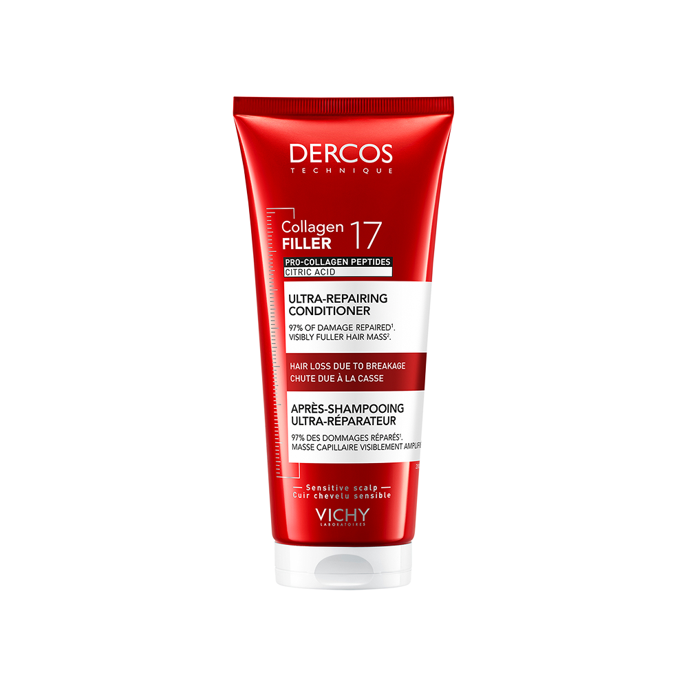 Vichy Dercos Dercos Après-Shampooing Ultra-Réparateur Collagen 17 Filler 200 ml