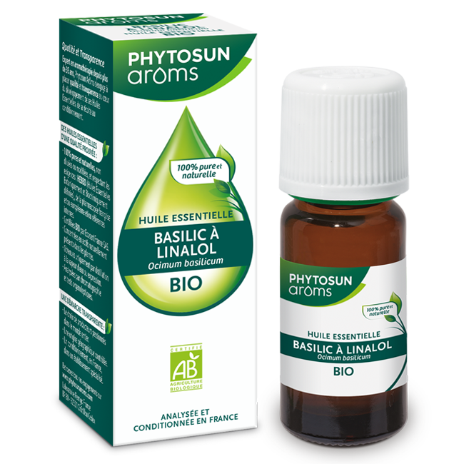 Phytosun Arôms Huile essentielle Basilic à linalol Bio 5 ml
