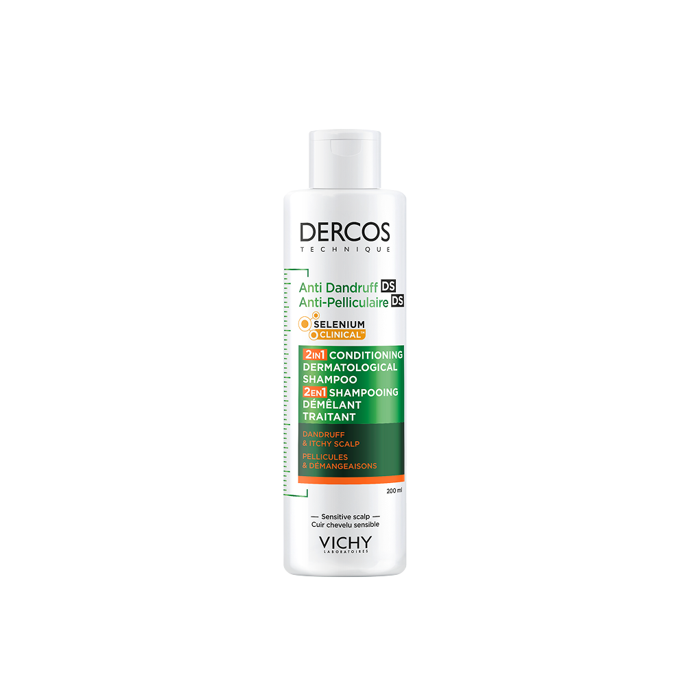 Vichy Dercos Dercos Shampooing 2 EN 1 Anti-pelliculaire DS ET Démêlant 390 ml