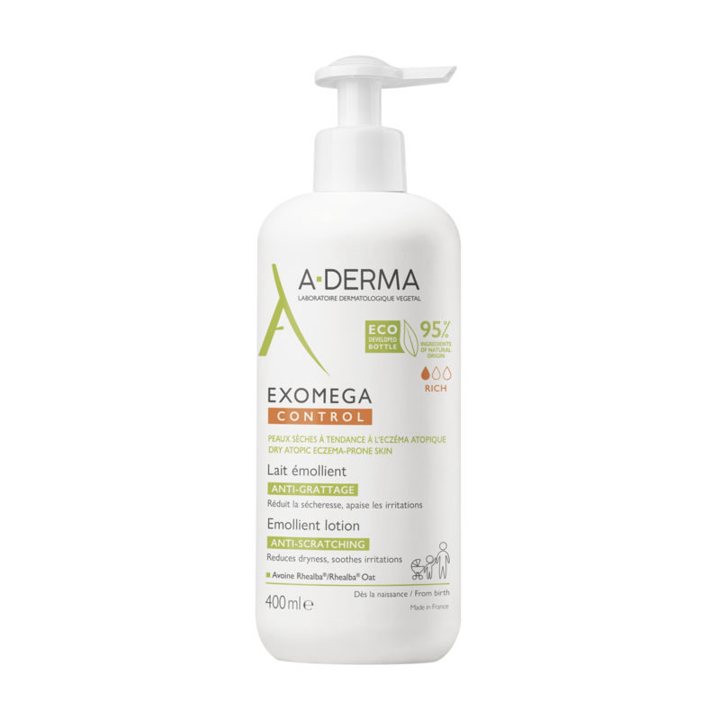 A-Derma Exomega Control Lait émollient anti-démangeaisons 400 ml
