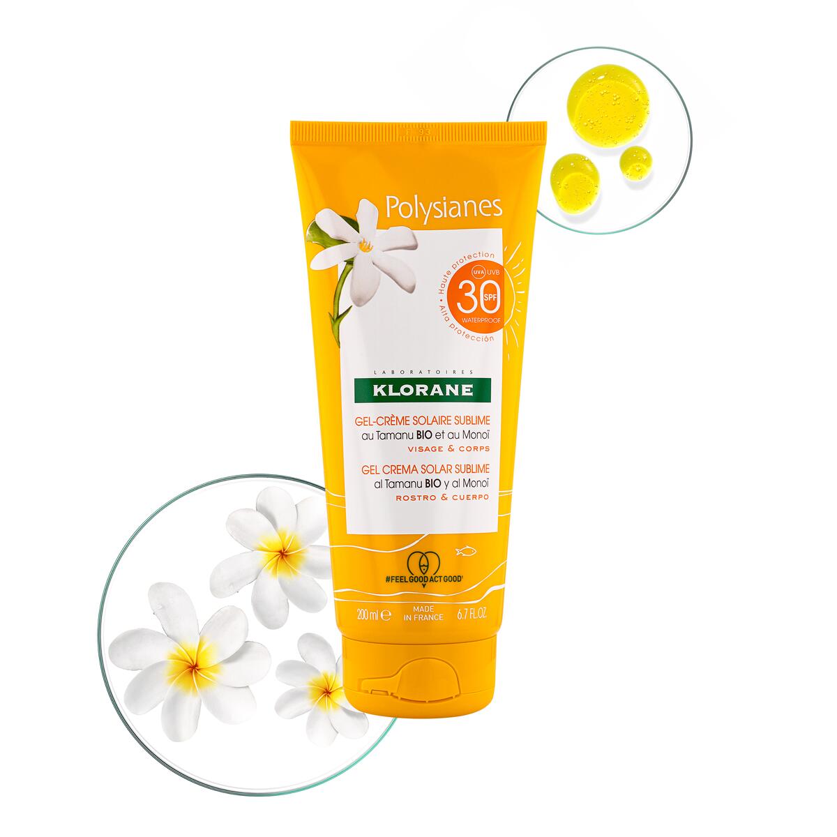 Klorane Gel-crème solaire sublime SPF 30 200 ml