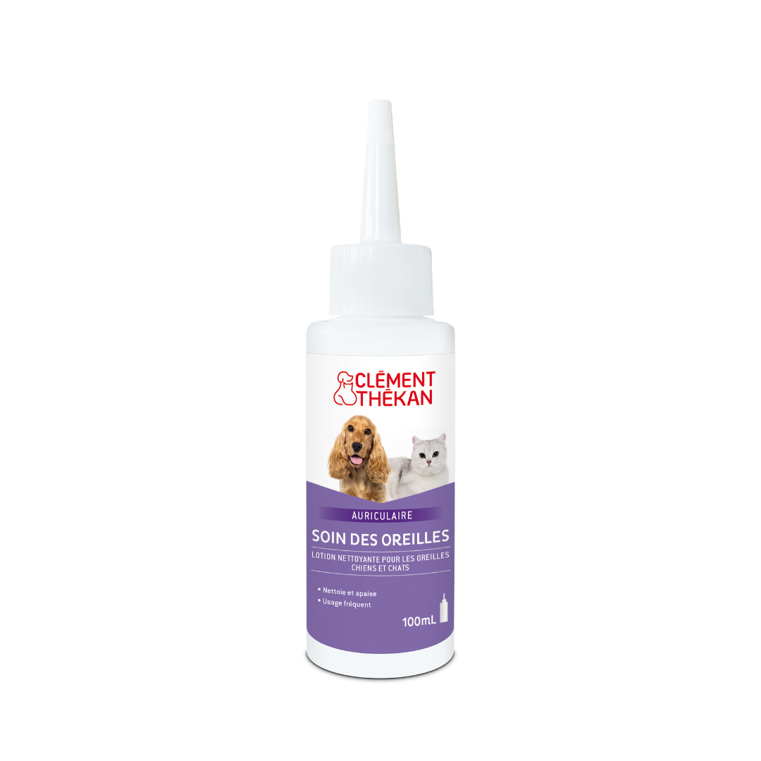 Clément Thékan Soin des Oreilles Lotion nettoyante Chien et chat 100 mL