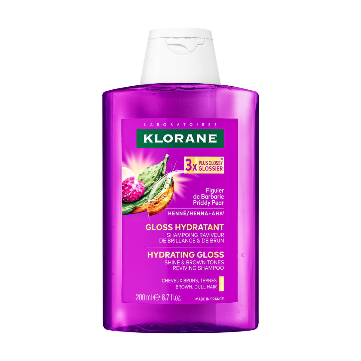 Klorane Gloss hydratant Shampoing raviveur de brillance & de brun 200 ml